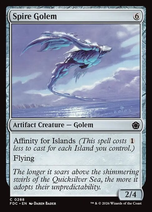 Spire Golem Card Front