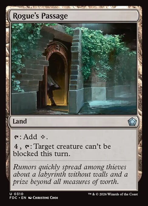 Rogue's Passage Card Front