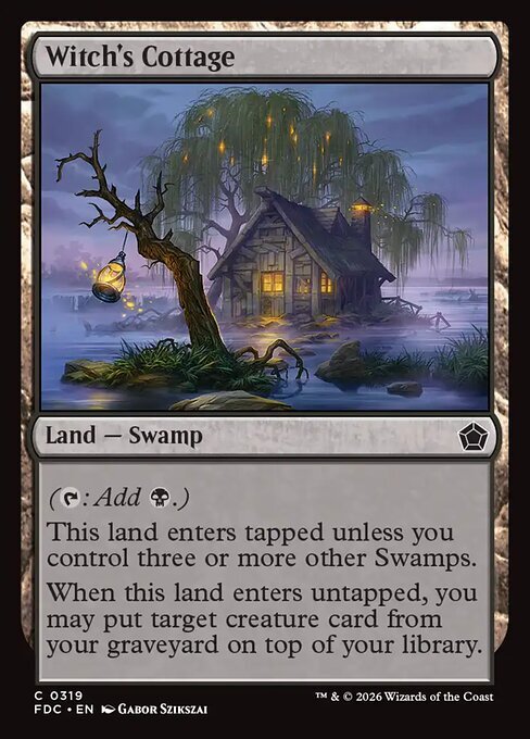 Witch's Cottage Card Front