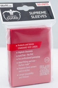 50 Ultimate Guard Supreme Sleeves (Red)