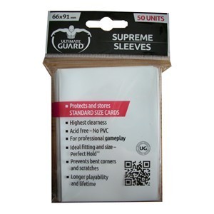 50 Ultimate Guard Supreme Sleeves (White)