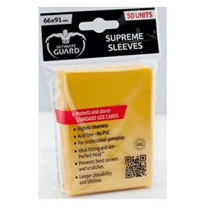 50 Ultimate Guard Supreme Sleeves (Yellow)