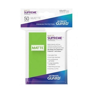 50 Ultimate Guard Supreme UX Matte Sleeves (Light Green)