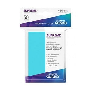 50 Ultimate Guard Supreme UX Sleeves (Aquamarine)