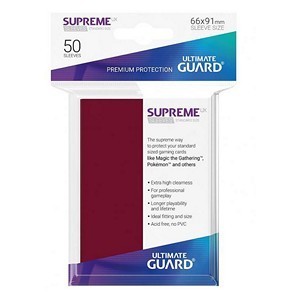 50 Ultimate Guard Supreme UX Sleeves (Burgundy)