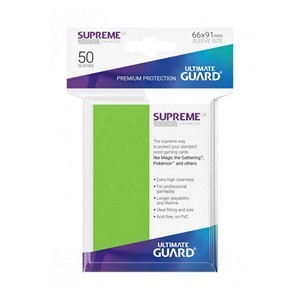 50 Ultimate Guard Supreme UX Sleeves (Light Green)