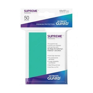 50 Ultimate Guard Supreme UX Sleeves (Turquoise)