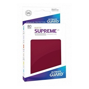 80 Ultimate Guard Supreme UX Matte Sleeves (Burgundy)