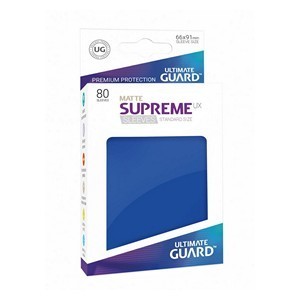 80 Ultimate Guard Supreme UX Matte Sleeves (Blue)