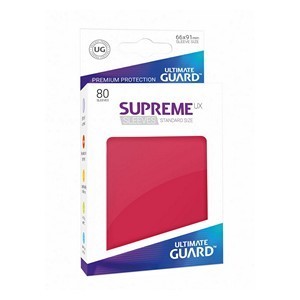 80 Ultimate Guard Supreme UX Sleeves (Red)