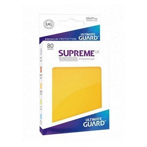 80 Ultimate Guard Supreme UX Sleeves (Yellow)