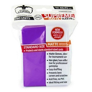 80 Ultimate Guard Supreme Matte Sleeves (Purple)