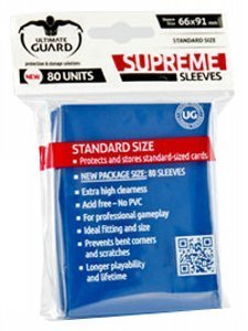 80 Ultimate Guard Supreme Sleeves (Blue)