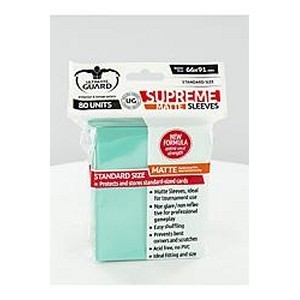 80 Ultimate Guard Supreme Matte Sleeves (Turquoise)