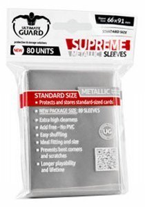 80 Ultimate Guard Supreme Sleeves (Gray)