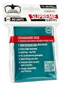 80 Ultimate Guard Supreme Sleeves (Petrol)