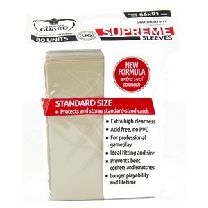 80 Ultimate Guard Supreme Sleeves (Sand)
