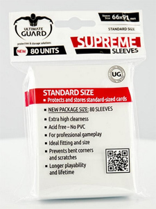 80 Ultimate Guard Supreme Sleeves (White)