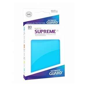 80 Ultimate Guard Supreme UX Matte Sleeves (Light Blue)