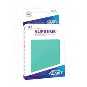 80 Ultimate Guard Supreme UX Matte Sleeves (Turquoise)