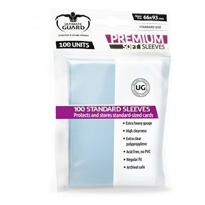 100 Ultimate Guard Premium Soft Sleeves (clear)