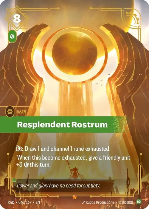 Resplendent Rostrum Card Front