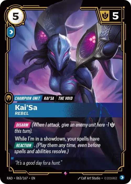 Kai'Sa - Rebel Card Front