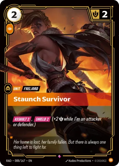Staunch Survivor Card Front