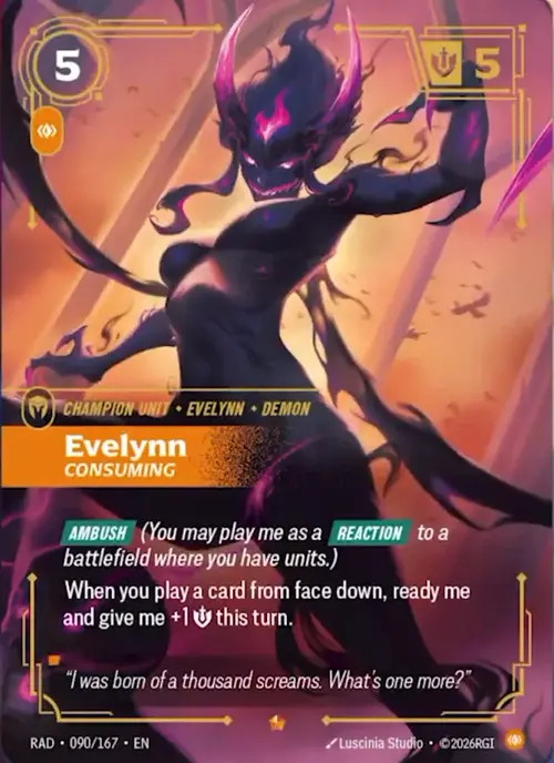 Evelynn - Consuming Card Front