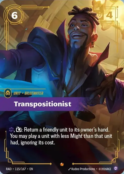 Transpositionist Card Front