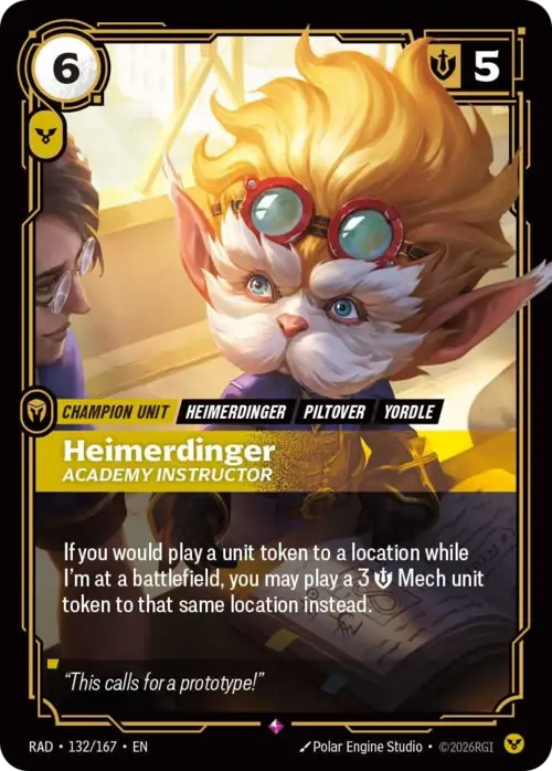 Heimerdiner - Academy Instructor Card Front