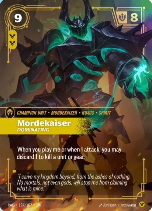 Mordekaiser - Dominating Card Front