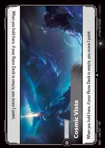 Cosmic Vista Card Front
