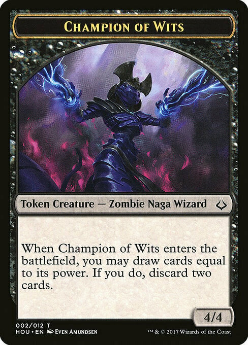 Champion of Wits Card Front