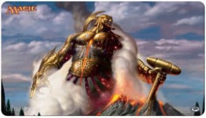 Theros: "Purphoros, God of the Forge" Playmat
