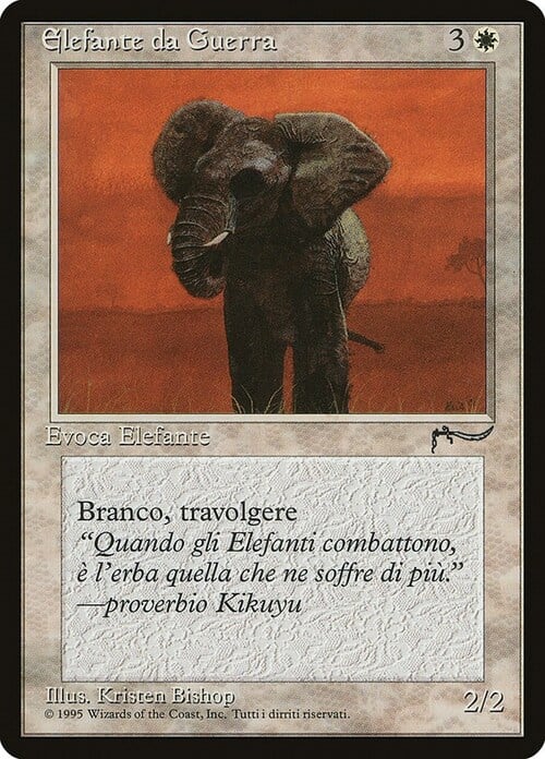 Elefante da Guerra Card Front