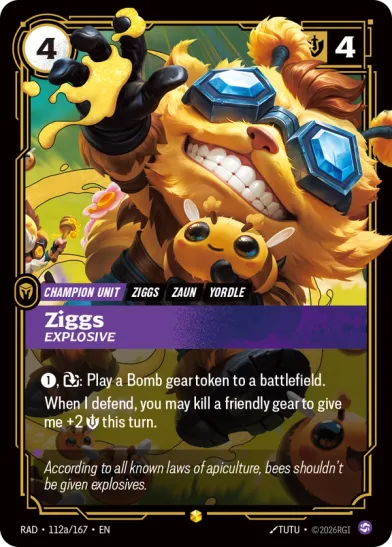 Ziggs, Explosive Frente