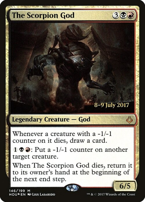 The Scorpion God Card Front