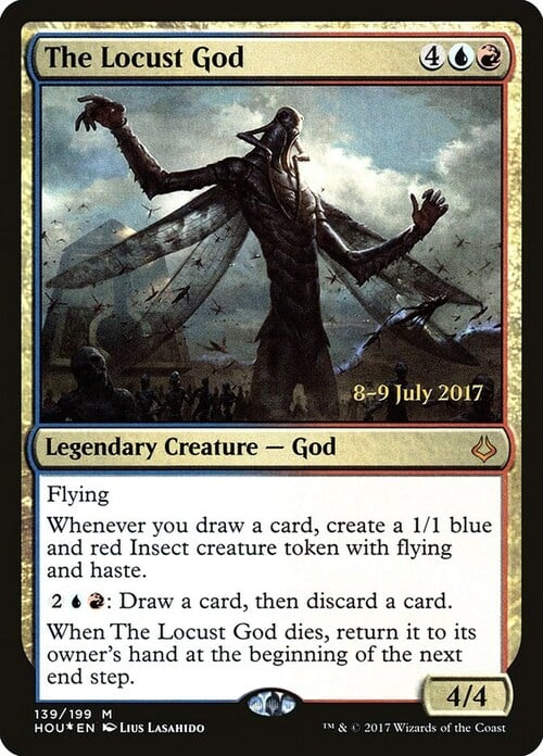 The Locust God Card Front
