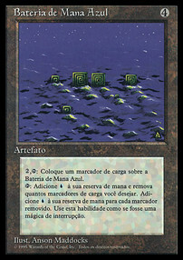 Blue Mana Battery Card Front