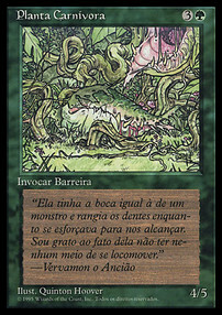Carnivorous Plant Card Front