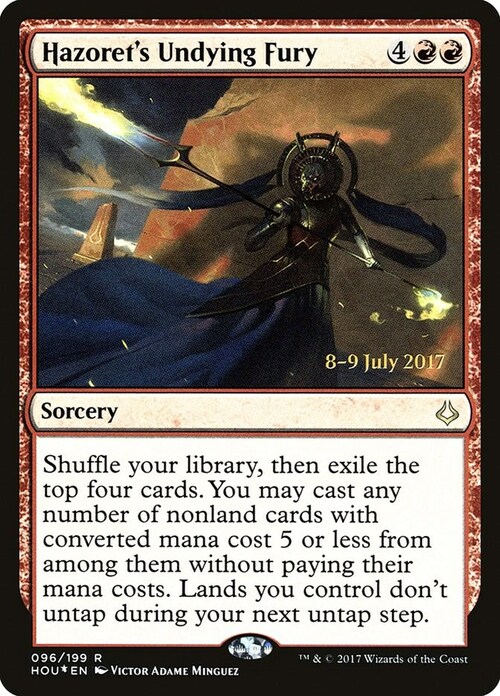 Hazoret's Undying Fury Card Front