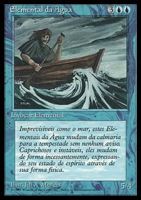 Water Elemental Card Front