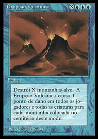 Volcanic Eruption Card Front
