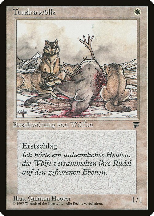 Tundra Wolves Card Front