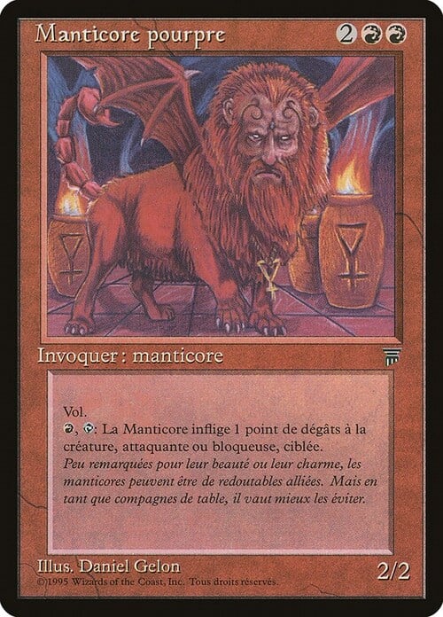 Crimson Manticore Card Front