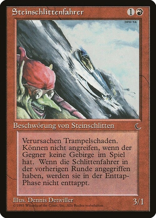 Goblin Rock Sled Card Front