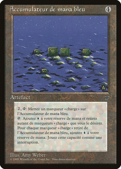 Blue Mana Battery Card Front