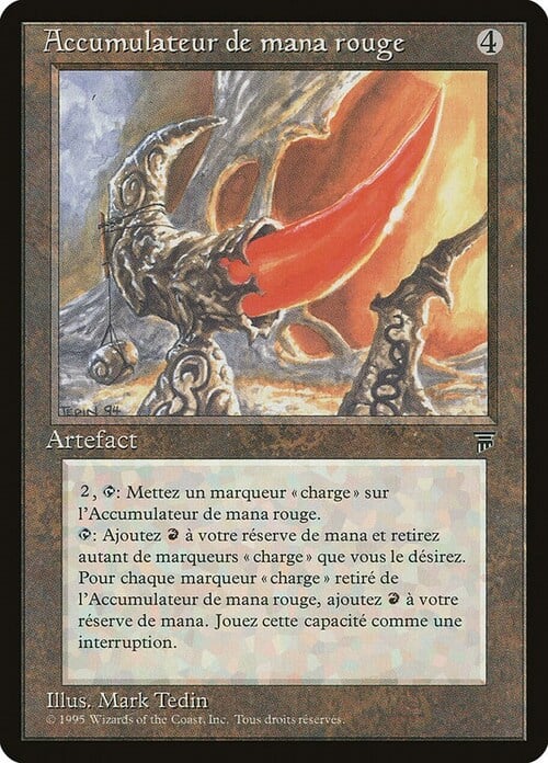 Red Mana Battery Card Front