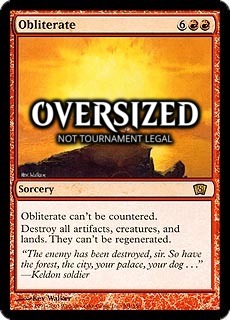 Obliterare (Oversized) Card Front